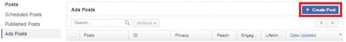 Creating a Page post with a CTA button in Ads Manager
