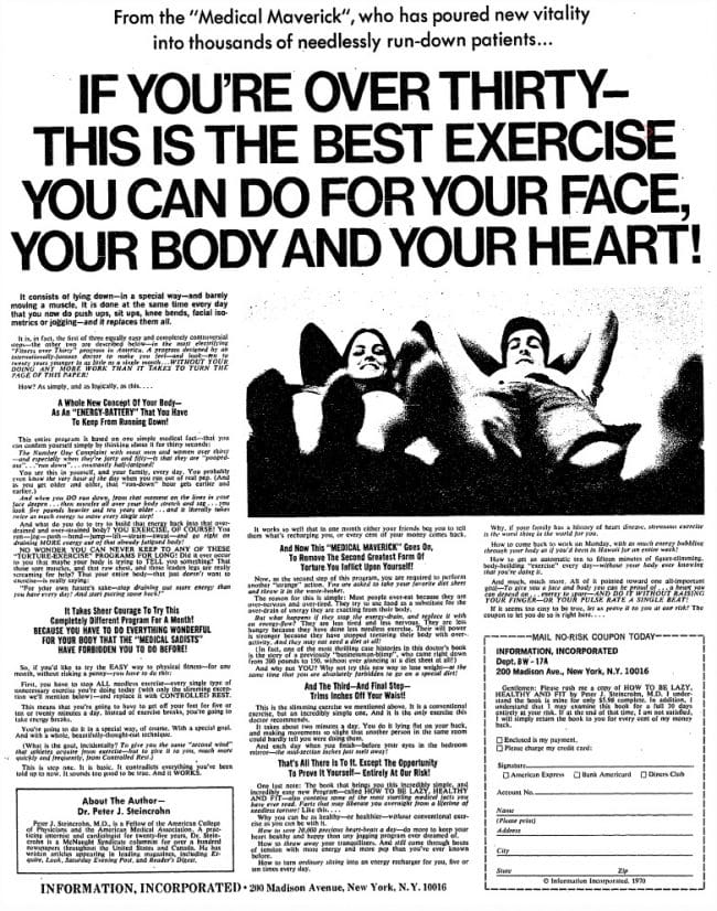 print ad by Eugene Schwartz