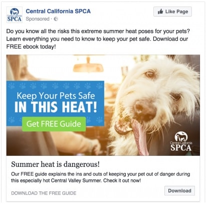 Central California SPCA free guide serves as a great lead magnet