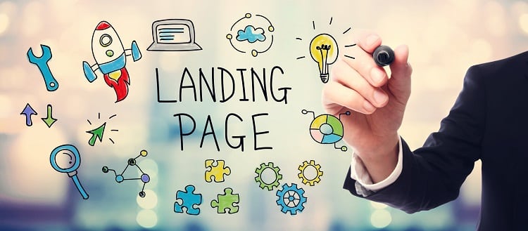 Make a landing page. 