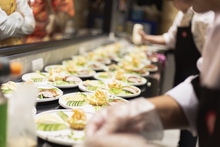 Ask new venues if they need a catering service.