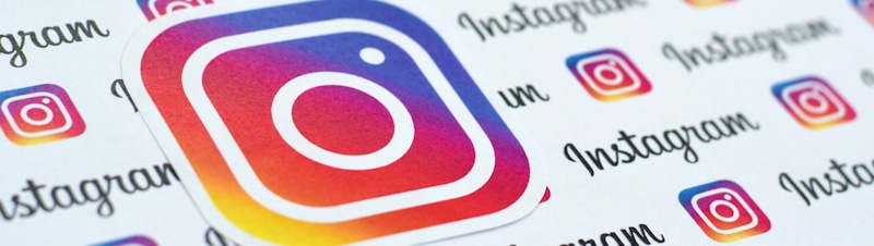 instagram logo and name wide format