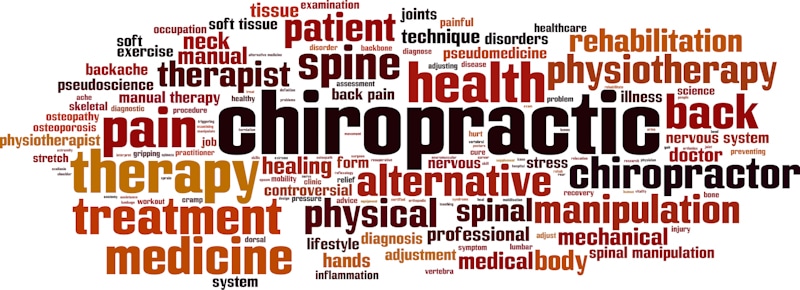 chiropractic word association marketing board