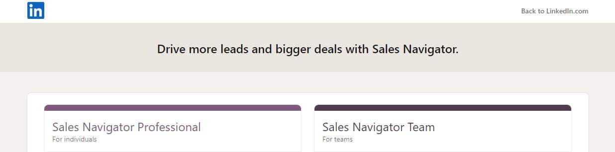 linkedin sales navigator