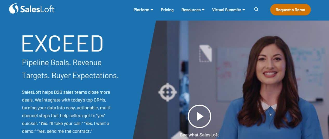 salesloft prospector page