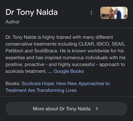 dr tony nalda knowledge graph