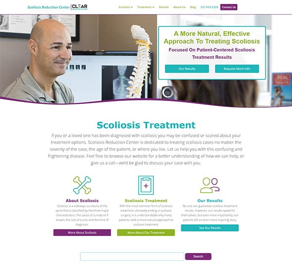 scoliosis reduction center website