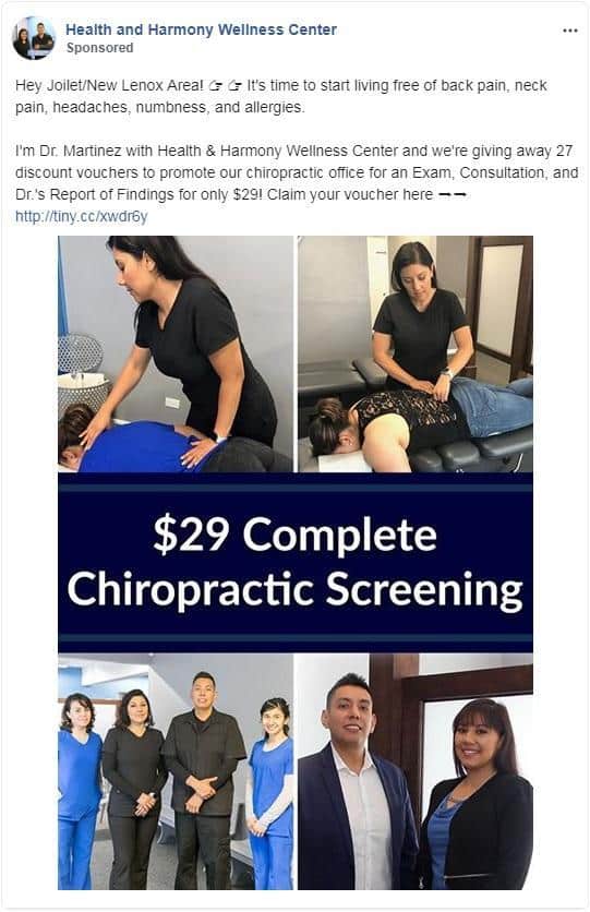 Facebook Ads for Chiropractors 5